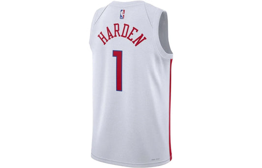 Nike NBA 76ers City Edition Jersey 'James Harden #1' White 2022 (DO9606-107)