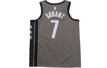 Nike NBA Nets City Edition Jersey 'Kevin Durant #7' Gray 2019 (AT9792-003)