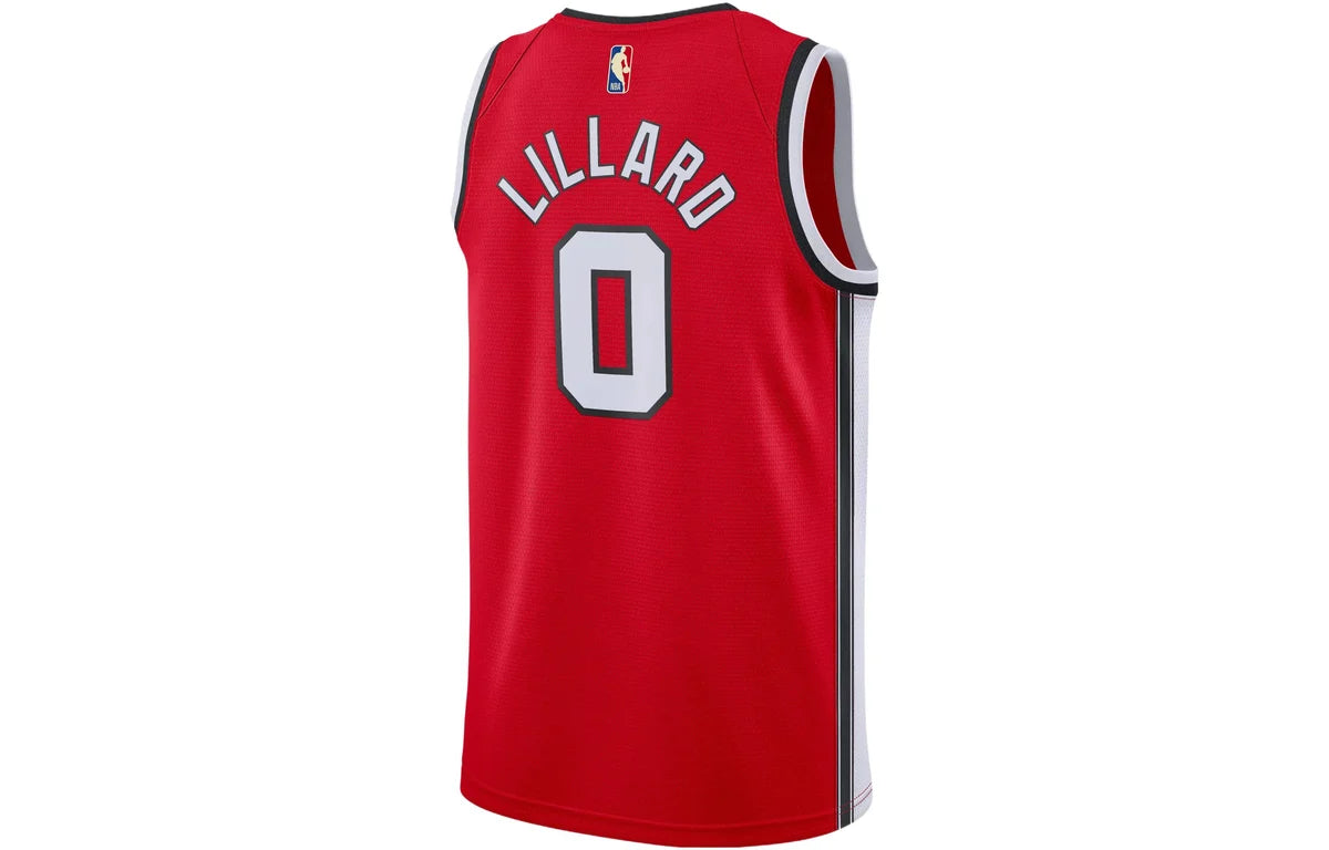 Nike NBA Portland Trail Blazers Icon Edition Swingman Jersey 'Damian Lillard #0' University Red 2019 (AV4511-658)