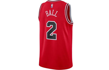 Nike NBA Bulls Icon Edition Jersey 'Lonzo Ball #2' Red 2021 (DN2000-660)
