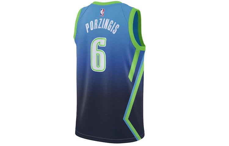 Nike NBA Dallas Mavericks City Edition Jersey 'Kristaps Porziņģis #6' Blue 2019-20 (AV4632-464)
