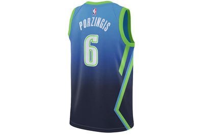 Nike NBA Dallas Mavericks City Edition Jersey 'Kristaps Porziņģis #6' Blue 2019-20 (AV4632-464)
