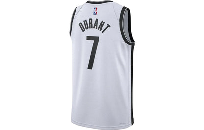 Nike NBA Nets Association Edition Jersey 'Kevin Durant #7' White 2022 (DN2069-101)