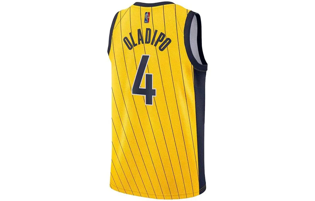 Nike NBA Indiana Pacers Earned Edition Swingman Jersey 'Victor Oladipo #4' Amarillo Gold (CN9924-728)