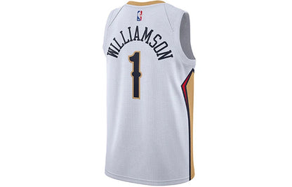 Nike NBA New Orleans Pelicans Association Edition Swingman Jersey 'Zion Williamson #1' White 2017 (864433-103)