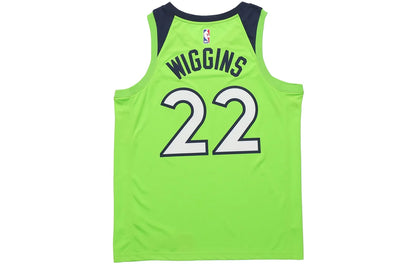 Nike NBA Minnesota Timberwolves Icon Edition Swingman Jersey 'Andrew Wiggins #22' Lime Green (877213-313)
