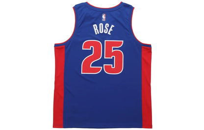 Nike NBA Detroit Pistons Icon Edition Swingman Jersey 'Derrick Rose #25' Royal Blue 2020 (CW3664-401)