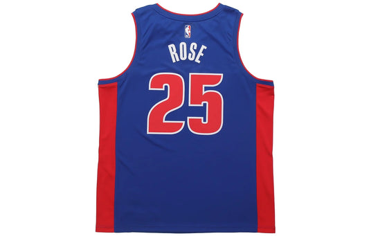 Nike NBA Detroit Pistons Icon Edition Swingman Jersey 'Derrick Rose #25' Royal Blue 2020 (CW3664-401)