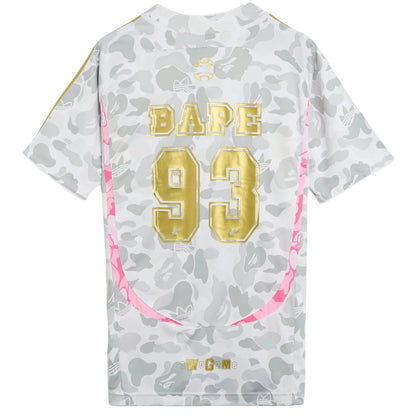 adidas x BAPE Teamgeist T-Shirt White/Grey Asia Sizing (KU5996)