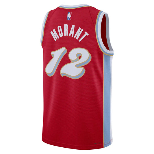 Nike NBA Grizzlies City Edition Jersey 'Ja Morant #12' Red 2024 (FQ4347-658)