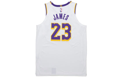 Nike NBA Los Angeles Lakers Association Edition VaporKnit Authentic Jersey 'LeBron James #23' White (AT4709-102)