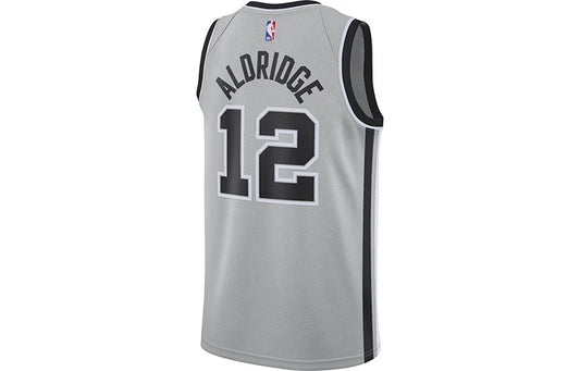 Jordan Brand NBA San Antonio Spurs Statement Edition Jersey 'LaMarcus Aldridge #12' Gray 2020 (CV9494-009)