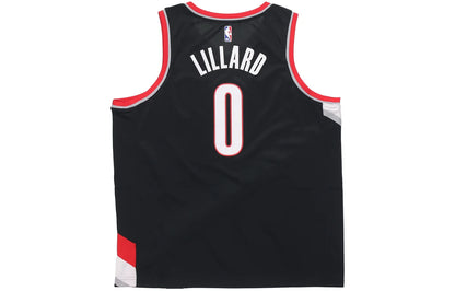 Nike NBA Trail Blazers Icon Edition Jersey 'Damian Lillard #0' Black 2017 (864505-010)