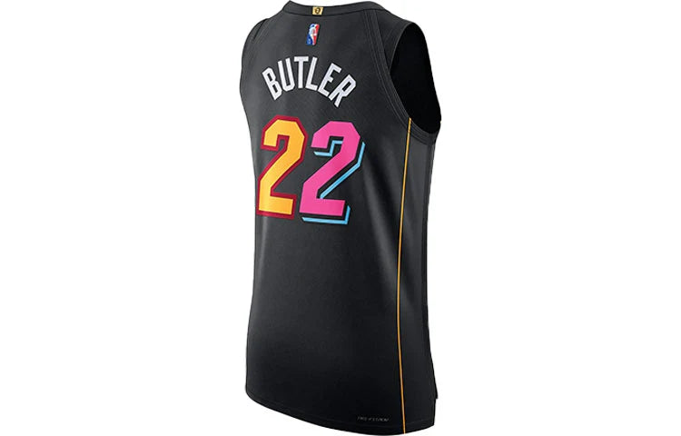 Nike NBA Miami Heat City Edition Authentic Jersey 'Jimmy Butler #22' Black Miami Mashup (DB3637-010)