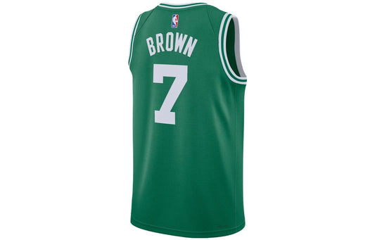 Nike NBA Celtics Icon Authentic Jersey 'Jaylen Brown #7' Green (CW3659-315)