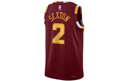 Nike NBA Cleveland Cavaliers City Edition Swingman Jersey 'Collin Sexton #2' Wine 2021 (DB4022-677)