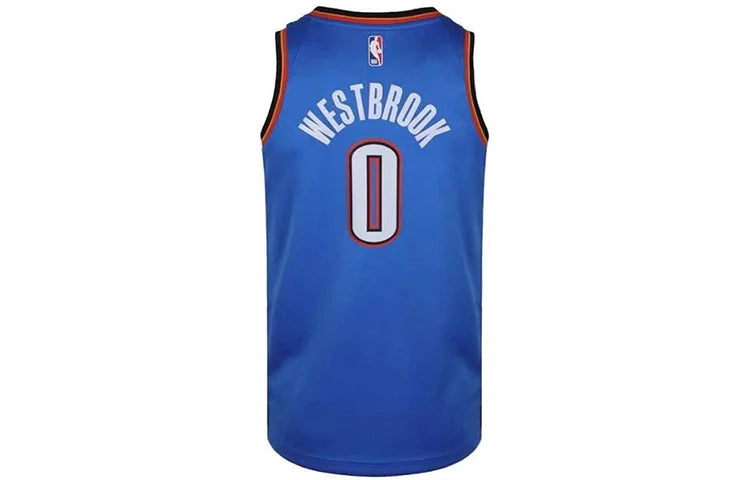 Nike NBA Oklahoma City Thunder Icon Edition Jersey 'Russell Westbrook #0' Blue 2019 (AV4955-403)