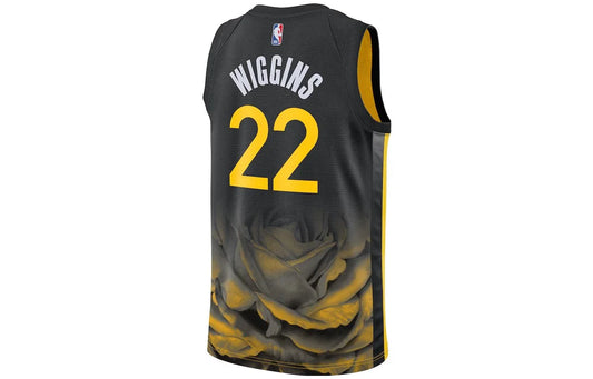 Nike NBA Golden State Warriors 2022–23 Black Rose City Edition Swingman Jersey 'Andrew Wiggins #22' Black (DO9593-013)