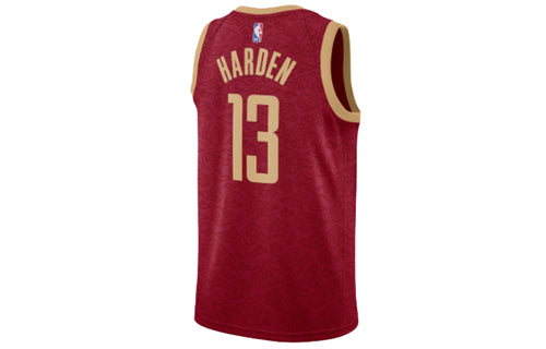 Nike NBA Houston Rockets City Edition Swingman Jersey 'James Harden #13' Gym Red 2018 (AJ4612-614)