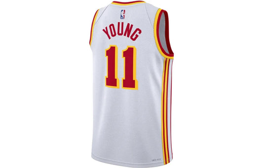 Nike NBA Hawks Association Edition Jersey 'Trae Young #11' White 2022 (DN2068-100)