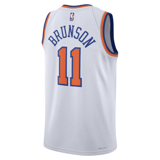 Nike NBA New York Knicks Association Edition Swingman Jersey 'Jalen Brunson #11' White 2024 (DN2087-104)