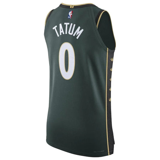 Nike NBA Boston Celtics City Edition Authentic Jersey 'Jayson Tatum #0' Green (DQ0187-330)