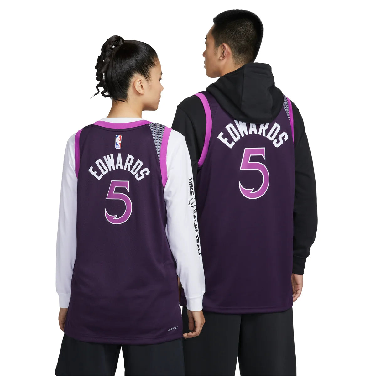 Nike NBA Minnesota Timberwolves City Edition Swingman Jersey 'Anthony Edwards #5' Deep Purple 2023 MPLS Sound (HM6334-525)