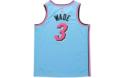 Nike NBA Heat ViceWave City Edition Jersey 'Dwyane Wade #3' Blue 2019 (AV4650-425)
