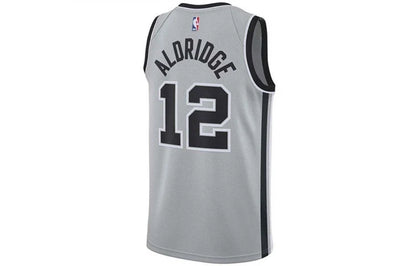 Nike NBA Spurs Statement Edition Jersey 'LaMarcus Aldridge #12' Silver 2017 (877224-008)