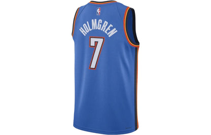 Nike NBA Oklahoma City Thunder Icon Edition Swingman Jersey 'Chet Holmgren #7' Signal Blue (DN2016-406)