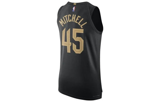 Jordan Brand NBA Cleveland Cavaliers Statement Edition Authentic Jersey 'Donovan Mitchell #45' Black (DQ0165-010)