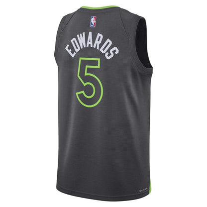 Jordan NBA Timberwolves Statement Edition Jersey 'Anthony Edwards #5' Gray 2022 (DO9534-065)
