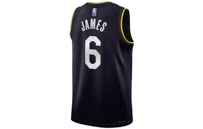 Nike NBA Lakers Select Series Jersey 'LeBron James #6' Black 2021 (DH8060-010)