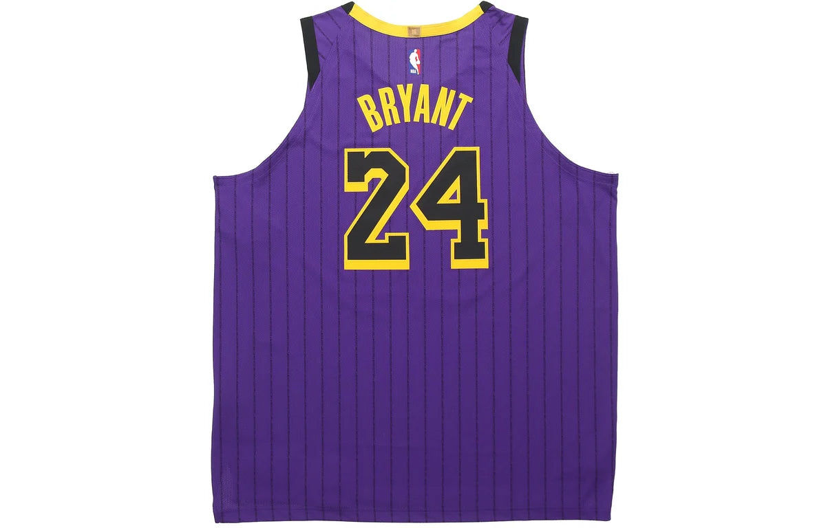 Nike NBA Los Angeles Lakers 2018/19 City Edition Authentic Jersey 'Kobe Bryant #24' Purple (AV3696-505)
