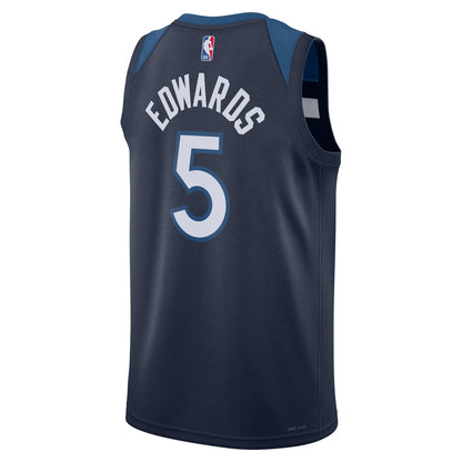 Nike NBA Minnesota Timberwolves Icon Edition Swingman Jersey 'Anthony Edwards #5' Navy 2023 (DN2013-427)