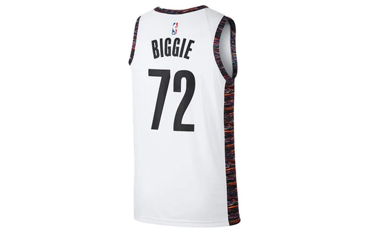 Nike NBA Brooklyn Nets City Edition Jersey 'Biggie #72' White 2020 (CU0192-100)