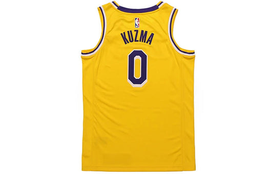 Nike NBA Los Angeles Lakers Icon Edition Swingman Jersey 'Kyle Kuzma #0' Gold (CW3669-735)