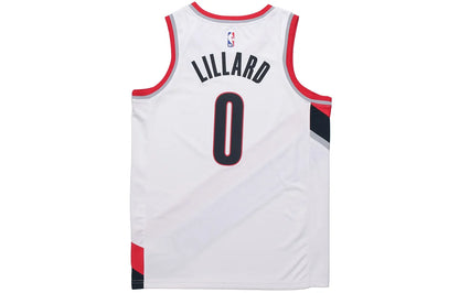 Nike NBA Portland Trail Blazers Association Edition Jersey 'Damian Lillard #0' White 2020-21 (CW3607-106)