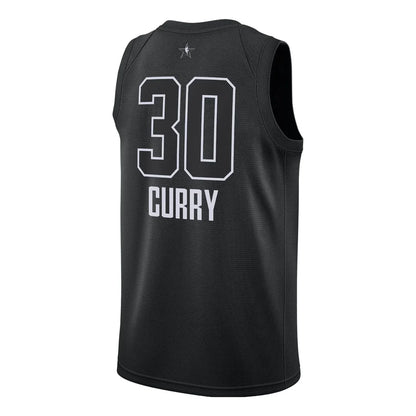 Jordan NBA Golden State Warriors All-Star Swingman Jersey 'Stephen Curry #30' Black 2018 (928873-011)