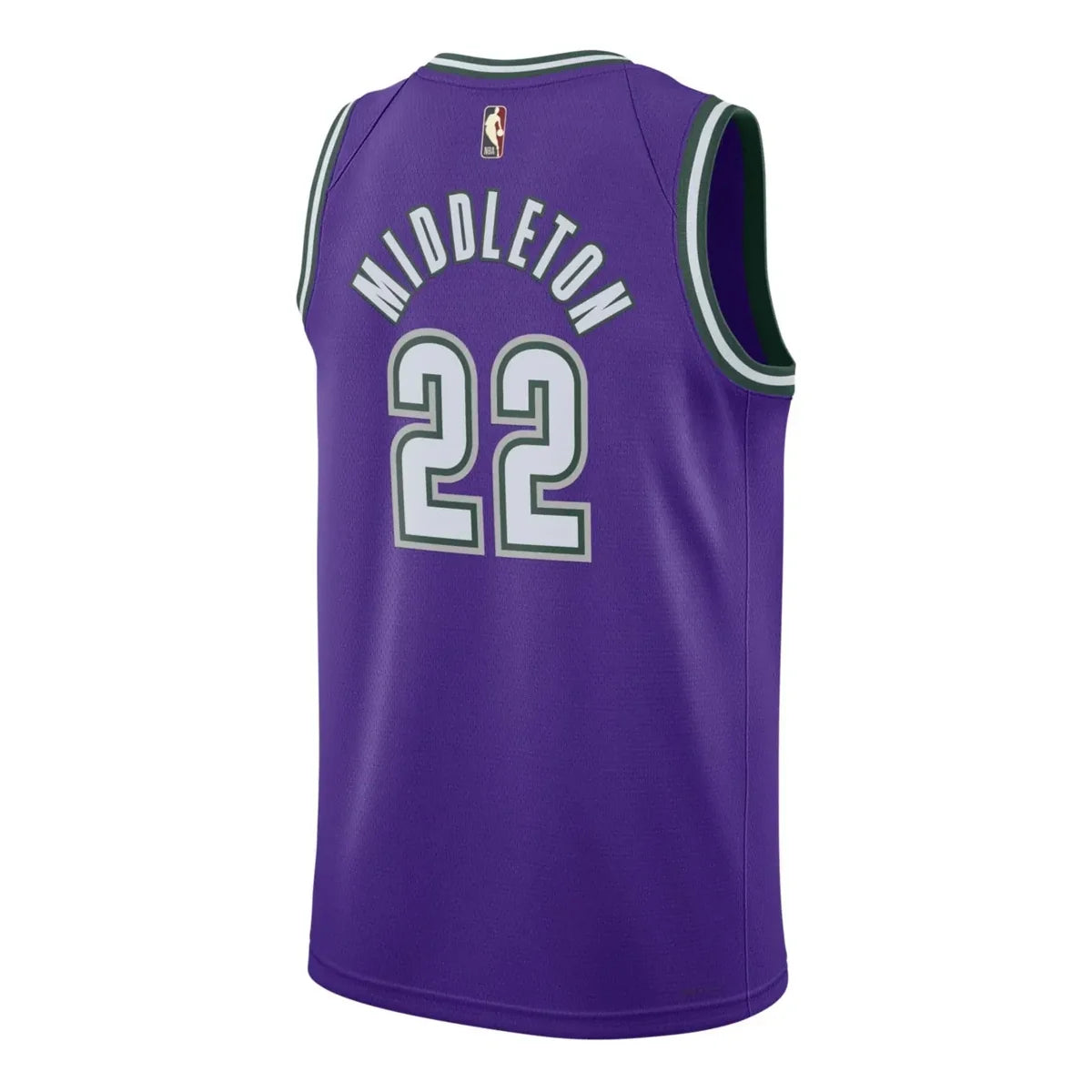 Nike NBA Bucks Classic Edition Jersey 'Khris Middleton #22' Purple 2022 (DO9450-506)