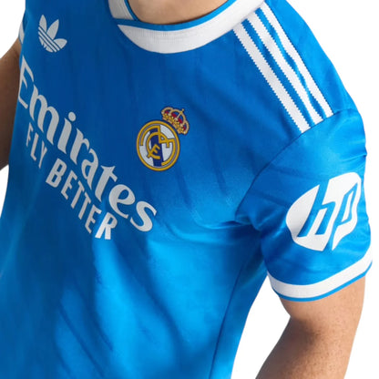 adidas Real Madrid 2025/26 Third Authentic Jersey Blue Bird (JV5839)
