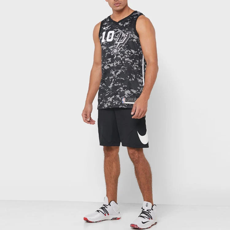 Nike NBA Spurs City Edition Jersey 'DeMar DeRozan #10' Black Camo 2018 (AJ4644-014)