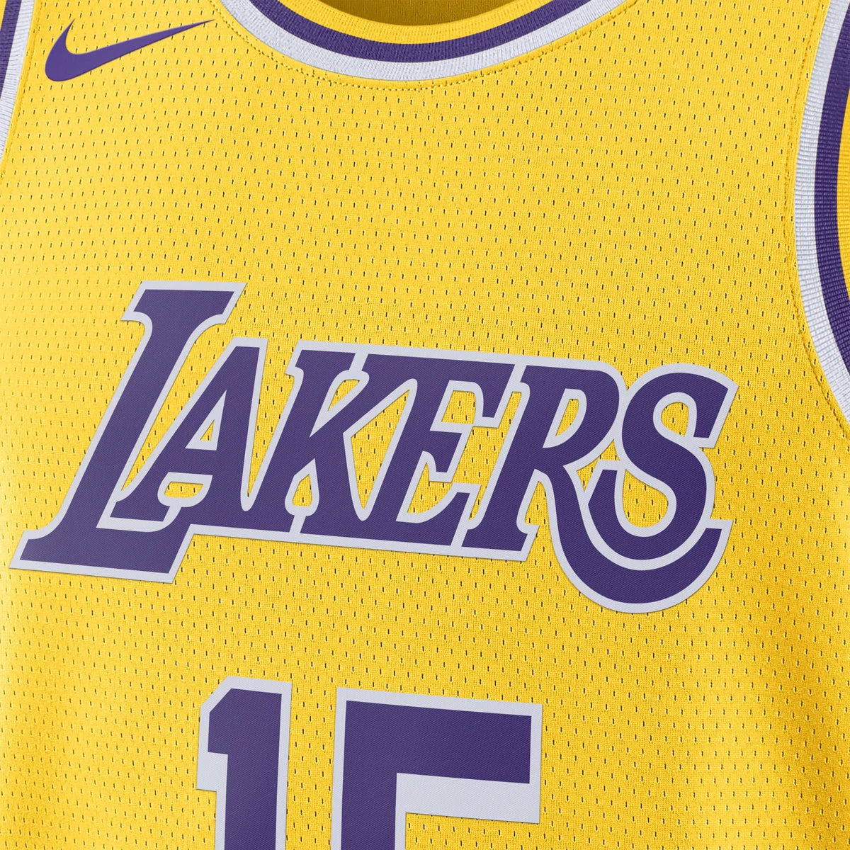 Nike NBA Los Angeles Lakers Icon Edition Swingman Jersey 'Austin Reaves #15' Gold 2024 (DN2009-735)