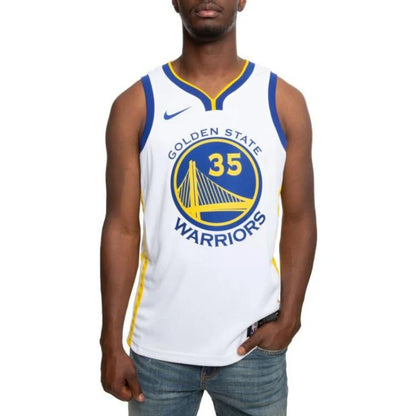 Nike NBA Warriors Association Edition Swingman Jersey 'Kevin Durant #35' White 2017 (864417-101)