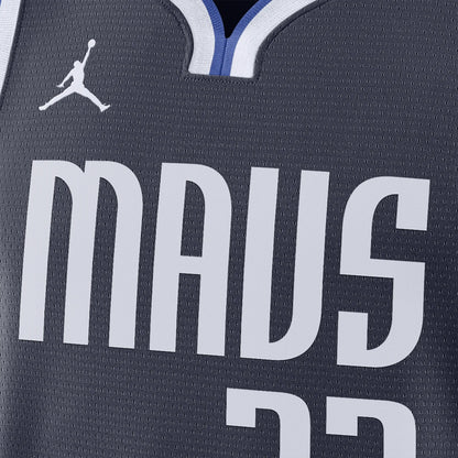 Jordan Brand NBA Dallas Mavericks Statement Edition Swingman Jersey 'Luka Dončić #77' Navy 2021 (DO9523-420)