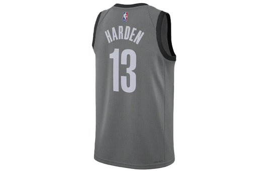 Jordan Brand NBA Brooklyn Nets Statement Edition Swingman Jersey 'James Harden #13' Dark Grey 2020 (CV9469-002)