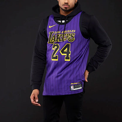 Nike NBA Los Angeles Lakers 2018/19 City Edition Authentic Jersey 'Kobe Bryant #24' Purple (AV3696-505)