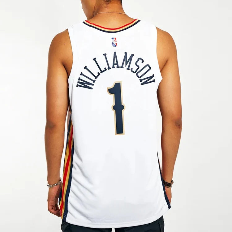 Nike NBA New Orleans Pelicans City Edition Jersey 'Zion Williamson #1' White 2021-22 (DB4037-100)