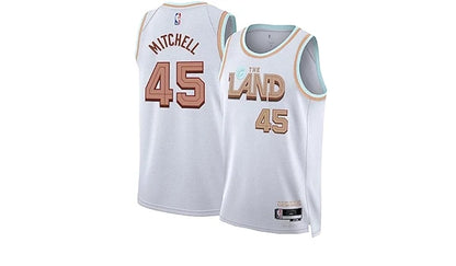 Nike NBA Cavaliers City Authentic Jersey 'Donovan Mitchell #45' White 2022/23 (DQ0239-100)