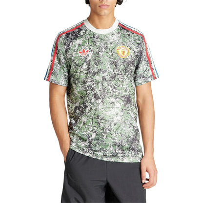 adidas Manchester United Stone Roses Originals Icon Jersey Green (IM8270) - Asia Sizing